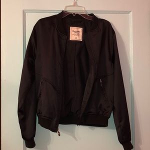 Abercrombie Black Bomber Jacket